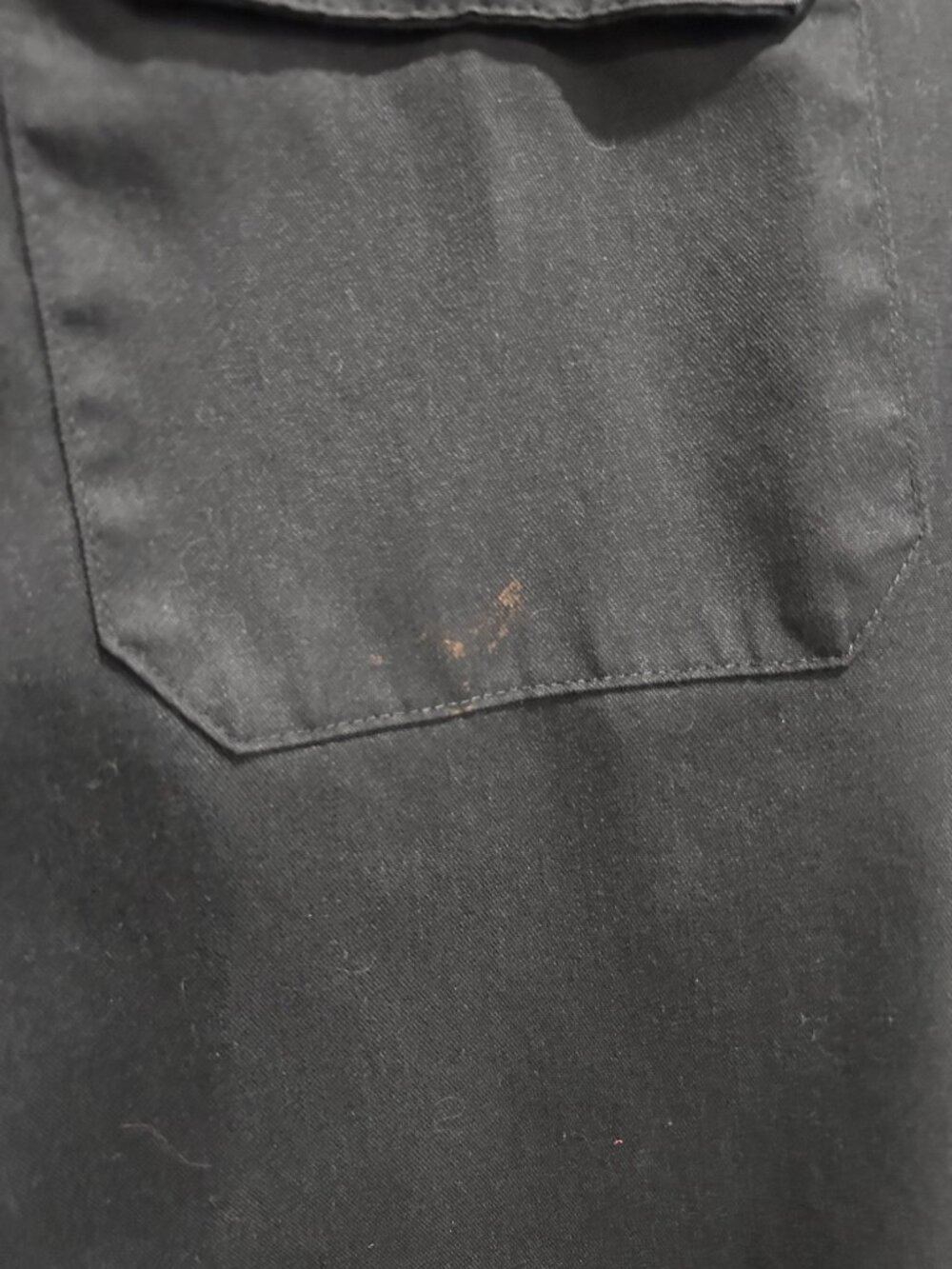Dickies Flex Work Shirt Mens 2XL Black Short Sleeve Button Up Utility Shirt - Picture 2 of 4